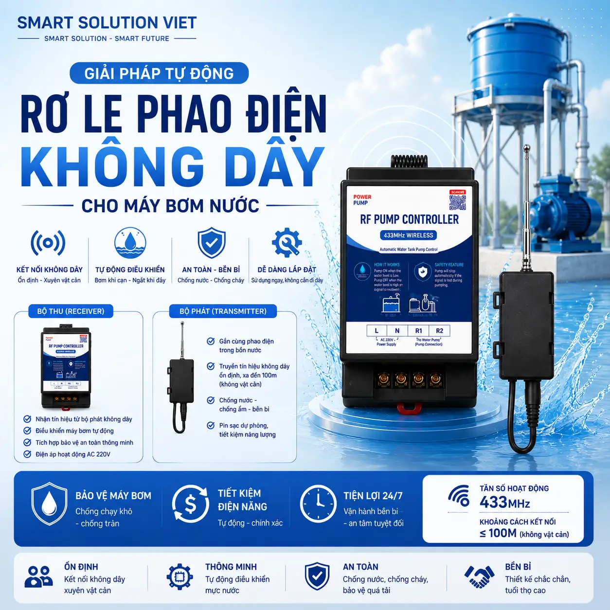 Rơ le phao điện không dây VSS