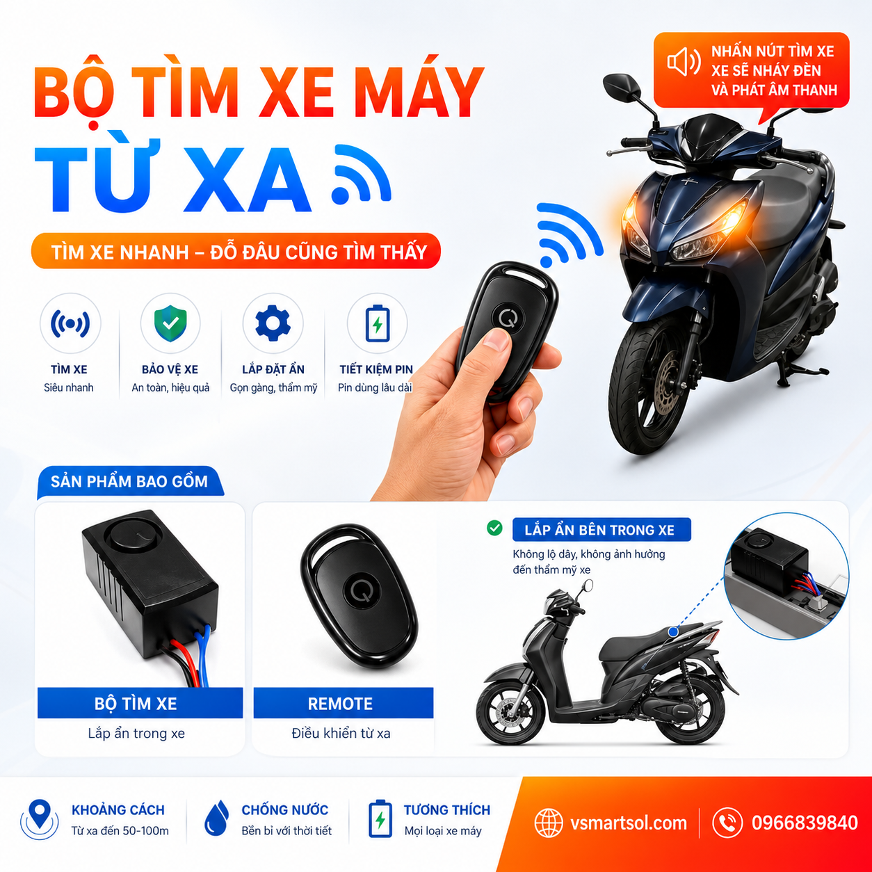 Bộ Tìm Xe Máy từ xa