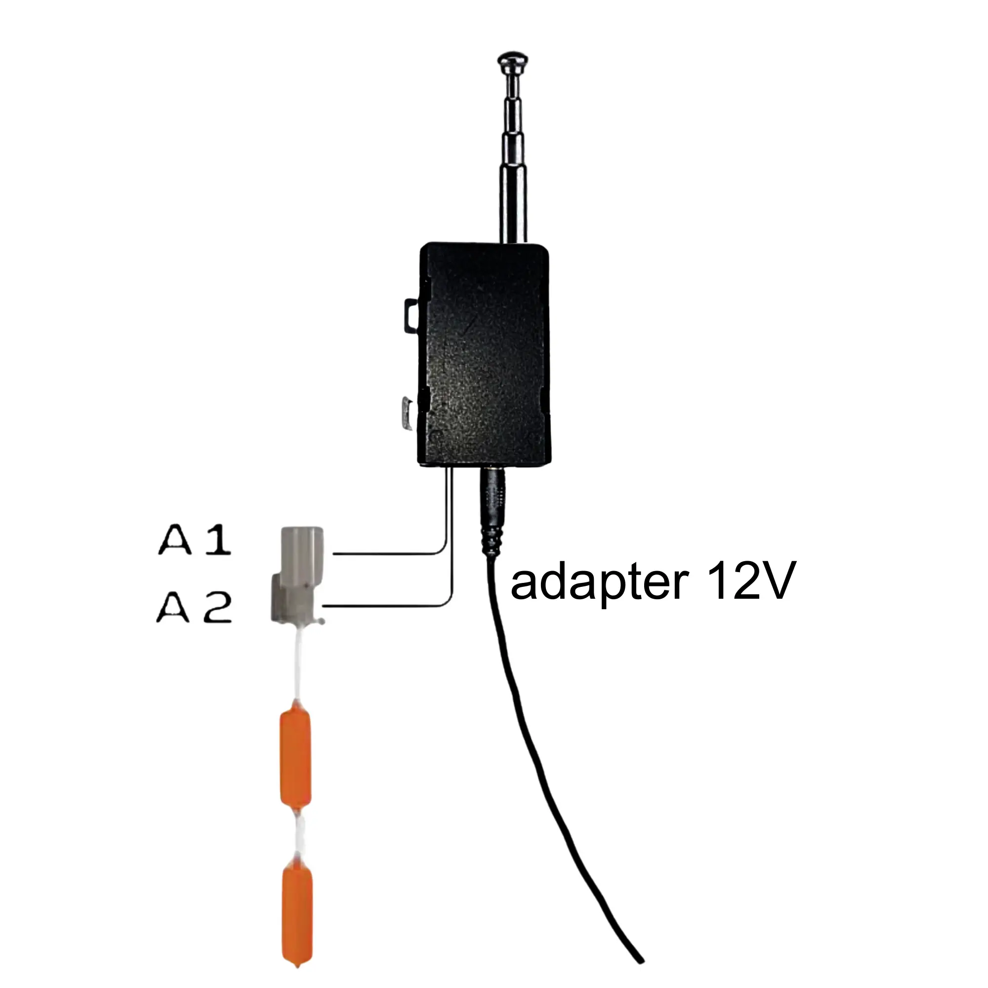 Bộ phát rơ le phao không dây dùng adapter 12V