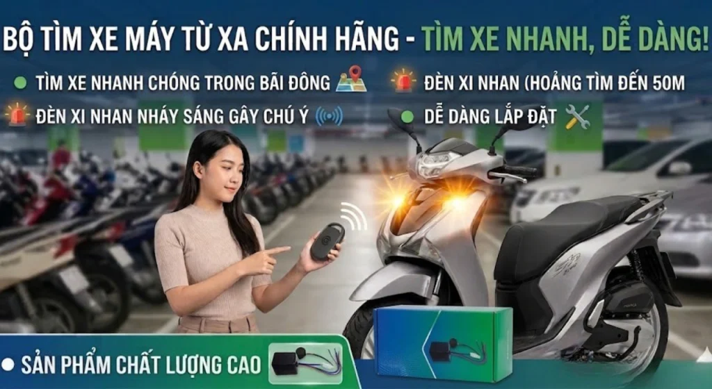 Bộ tìm xe máy từ xa